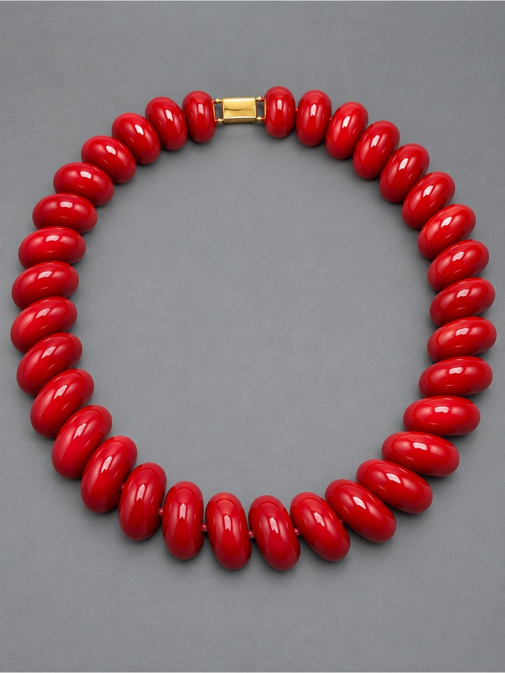 Vintage Napier Red Enamel Choker